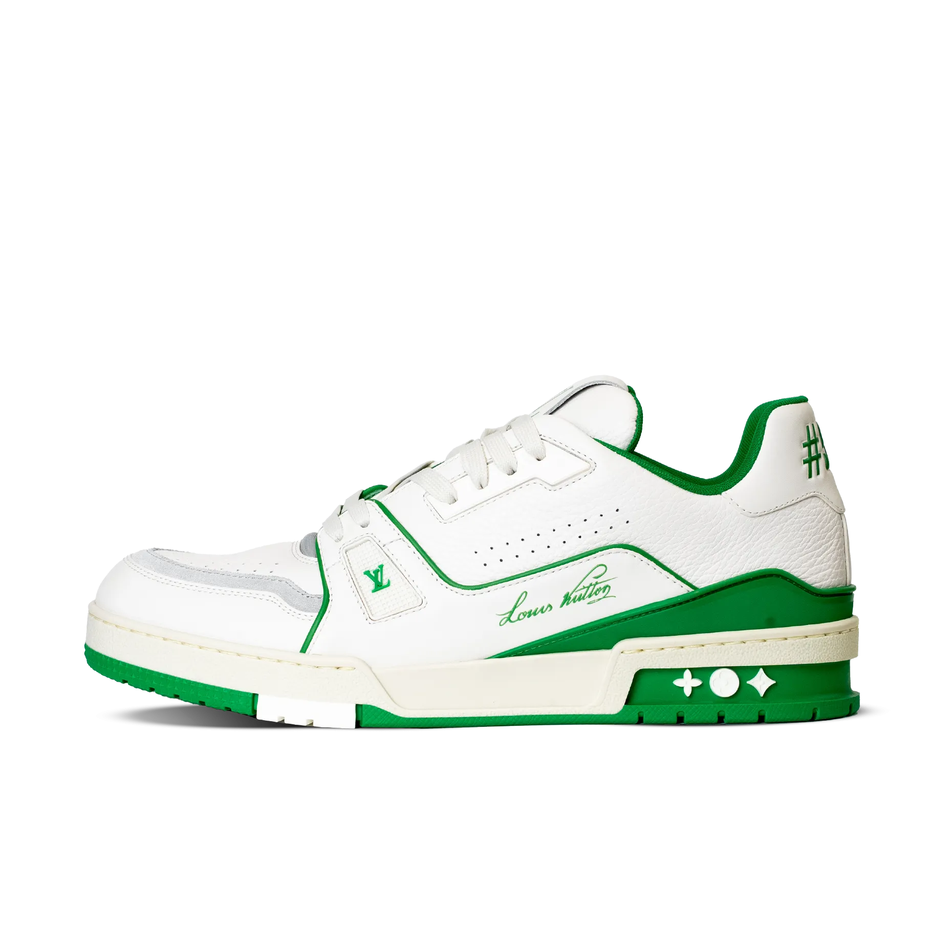 Louis Vuitton LV Trainer White Green