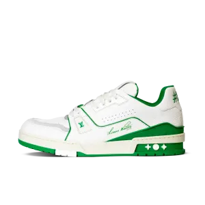 Louis Vuitton LV Trainer White Green