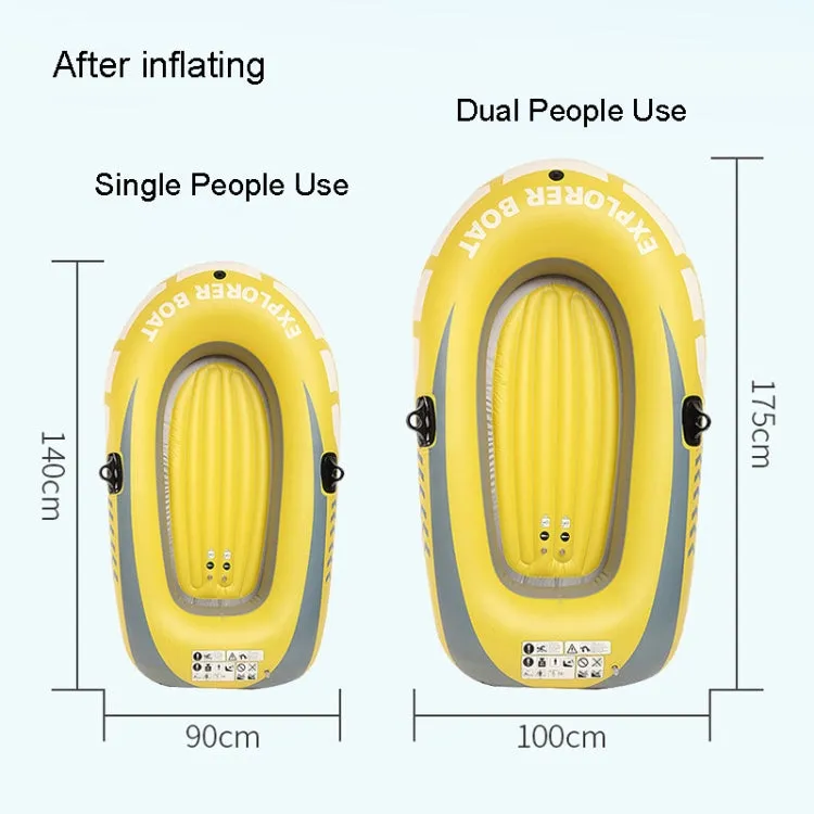 LS-801 Small PVC Water Casual Inflatable Boat, Style: Dual People Use