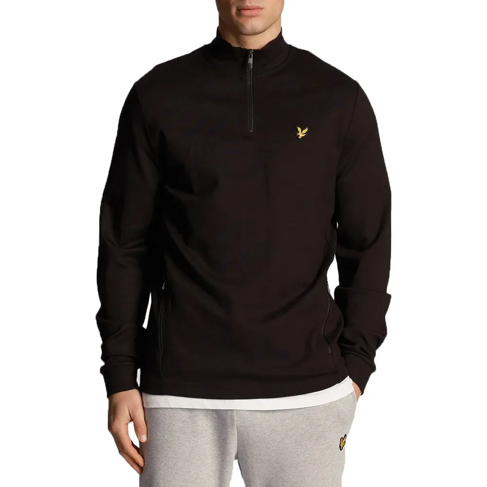 Lyle & Scott Fly Fleece Quarter Zip - Jet Black