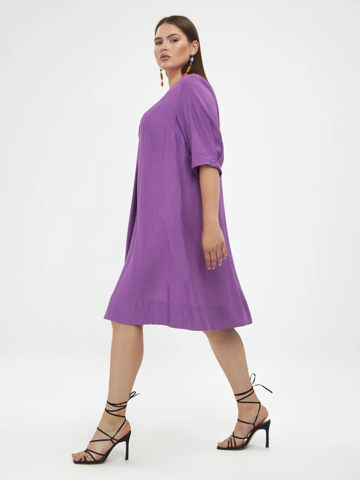 Mat Dress in Purple