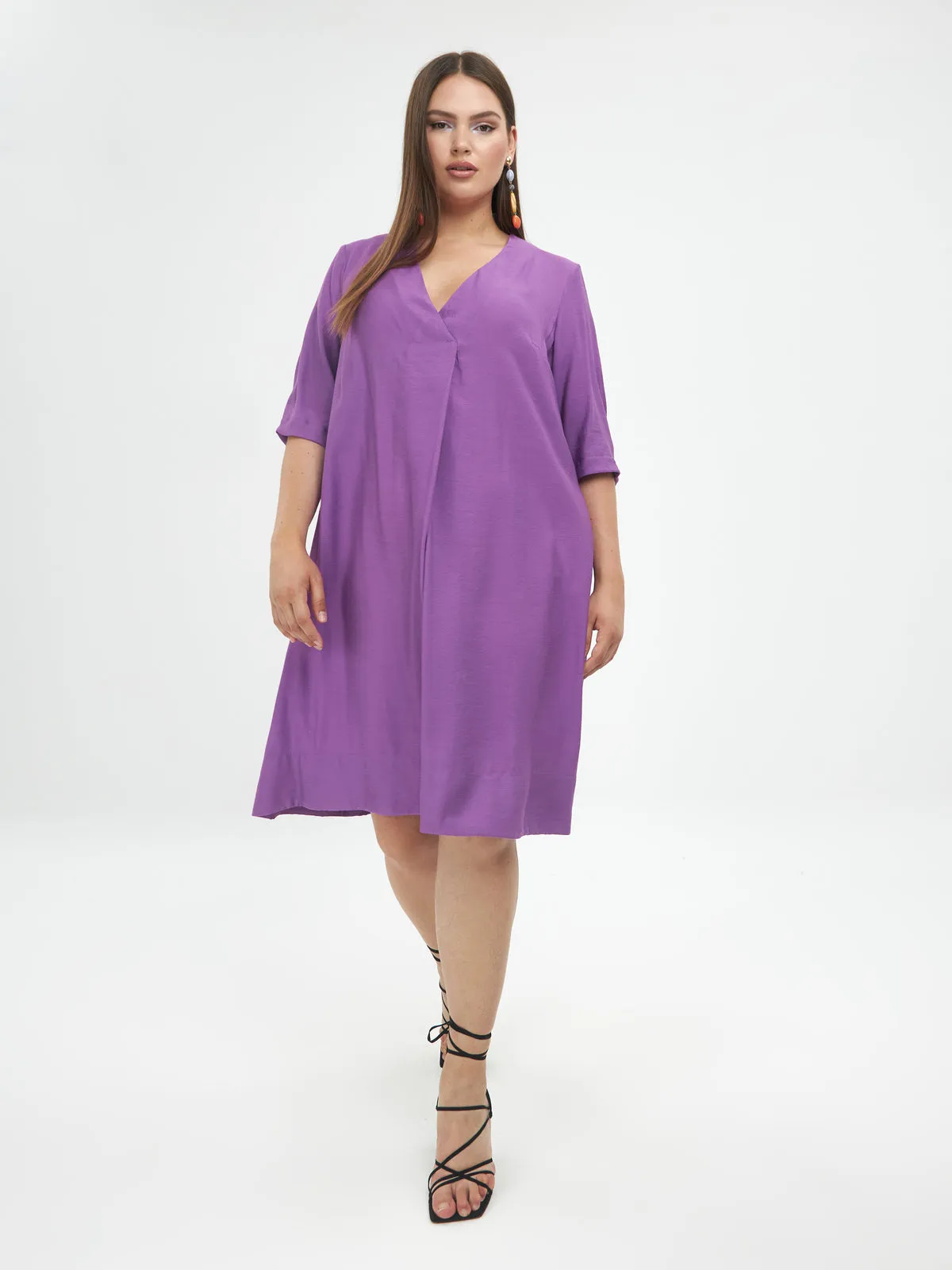 Mat Dress in Purple