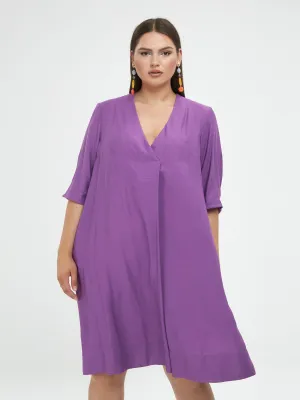 Mat Dress in Purple