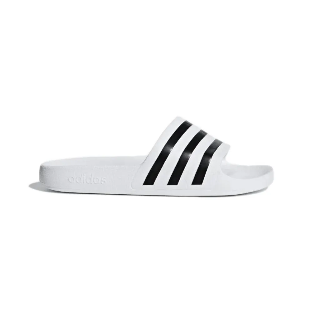 Men's Adilette Aqua Slide (Cloud White/Core Black/Cloud White)