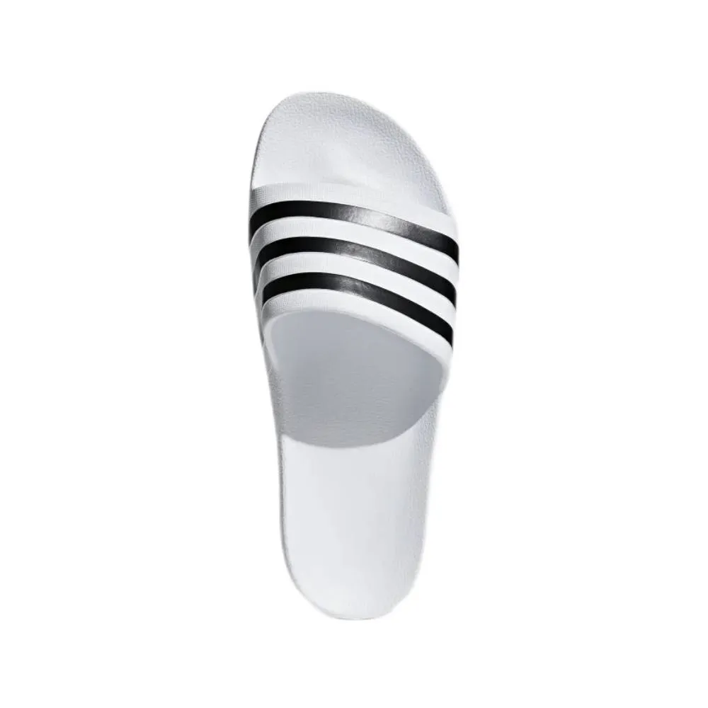 Men's Adilette Aqua Slide (Cloud White/Core Black/Cloud White)