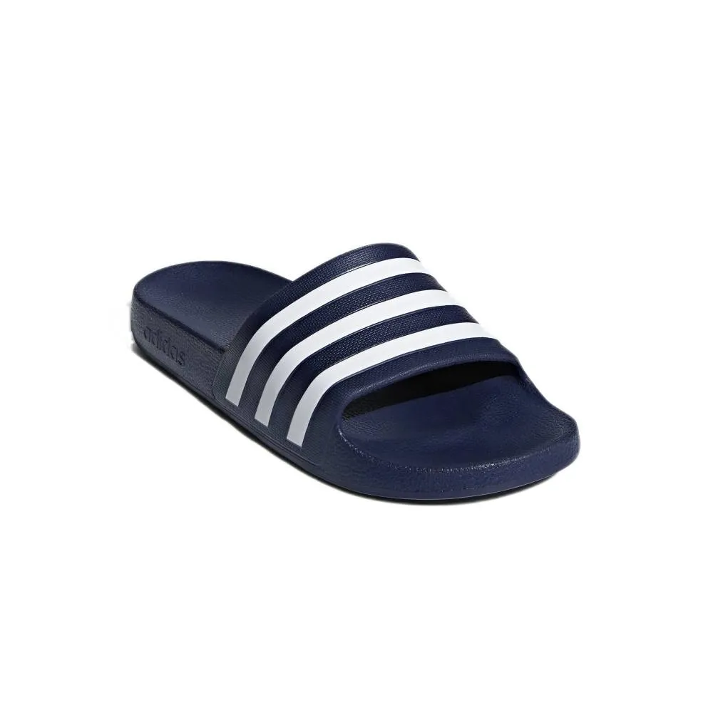 Men's Adilette Aqua Slide (Dark Blue/Cloud White/Dark Blue)