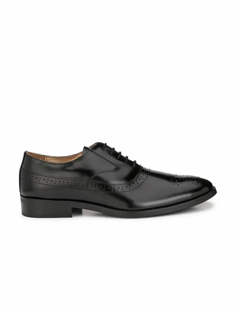 Men's Black Oxford Brogue  Original Leather Formal Shoes