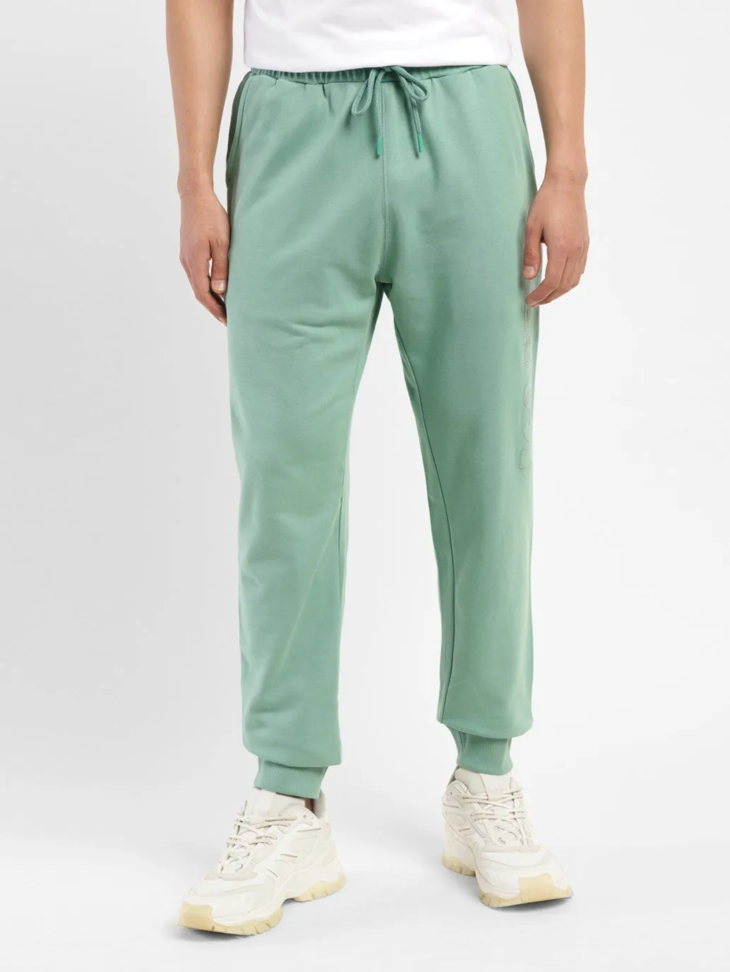 Men's Green Regular Fit Joggers