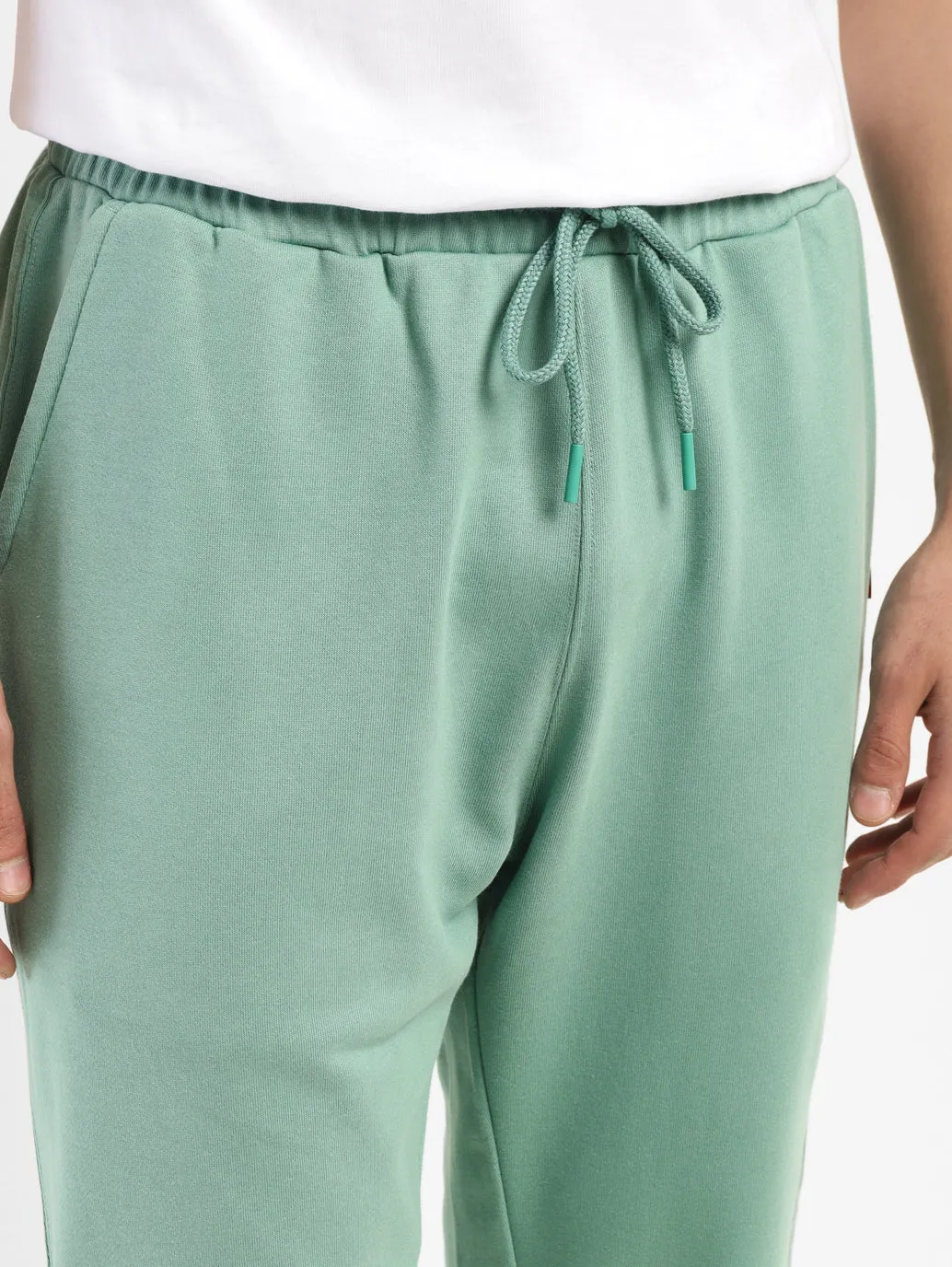 Men's Green Regular Fit Joggers