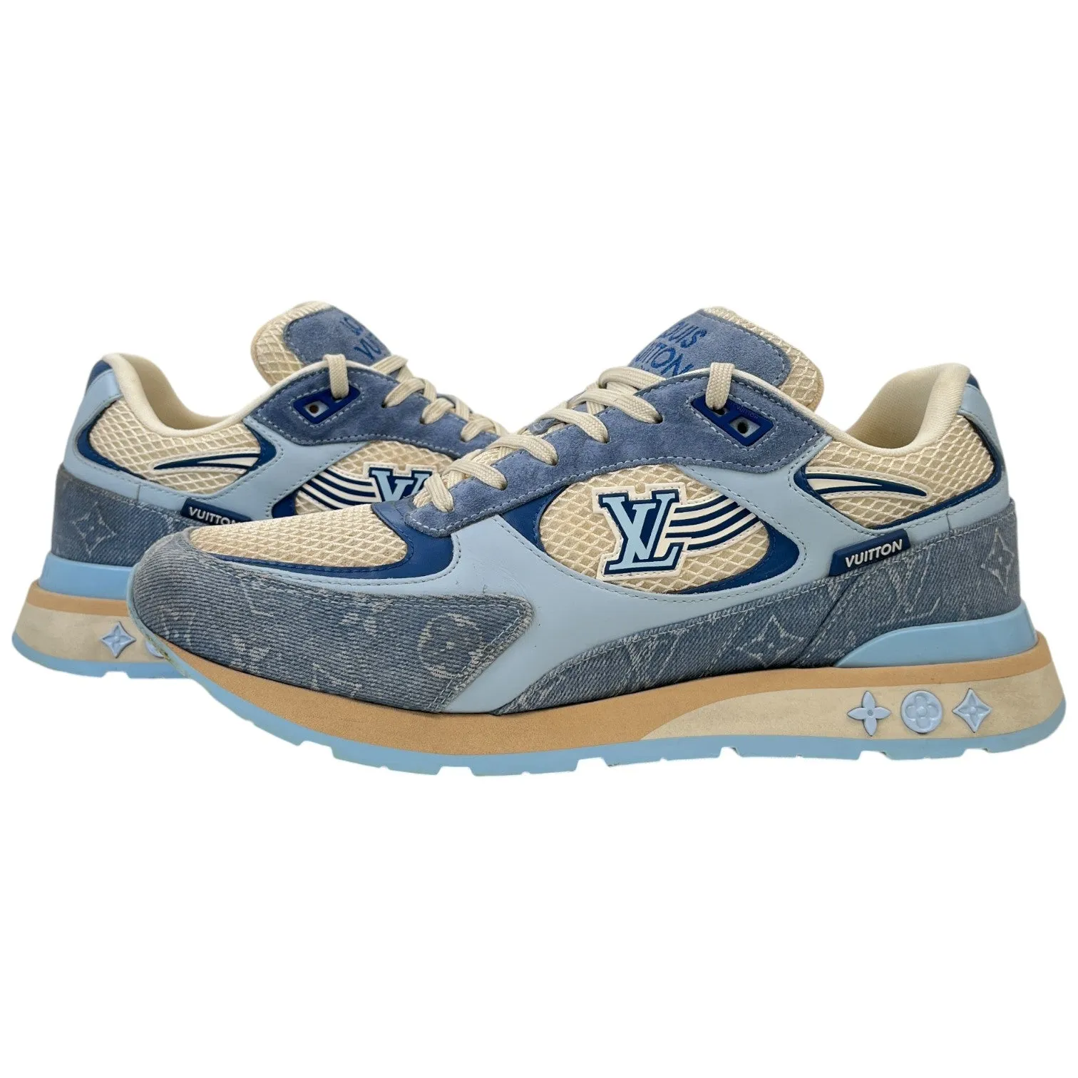 Men's Run Away Low Trainers Blue Size EU 43.5 / UK 9.5