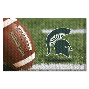 Michigan State Spartans Rubber Scraper Door Mat