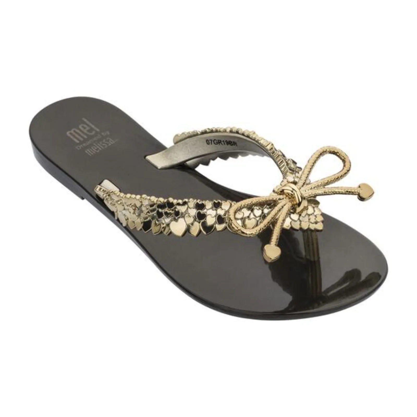 Mini Melissa Mel Harmonic Chrome III Gold Sandals