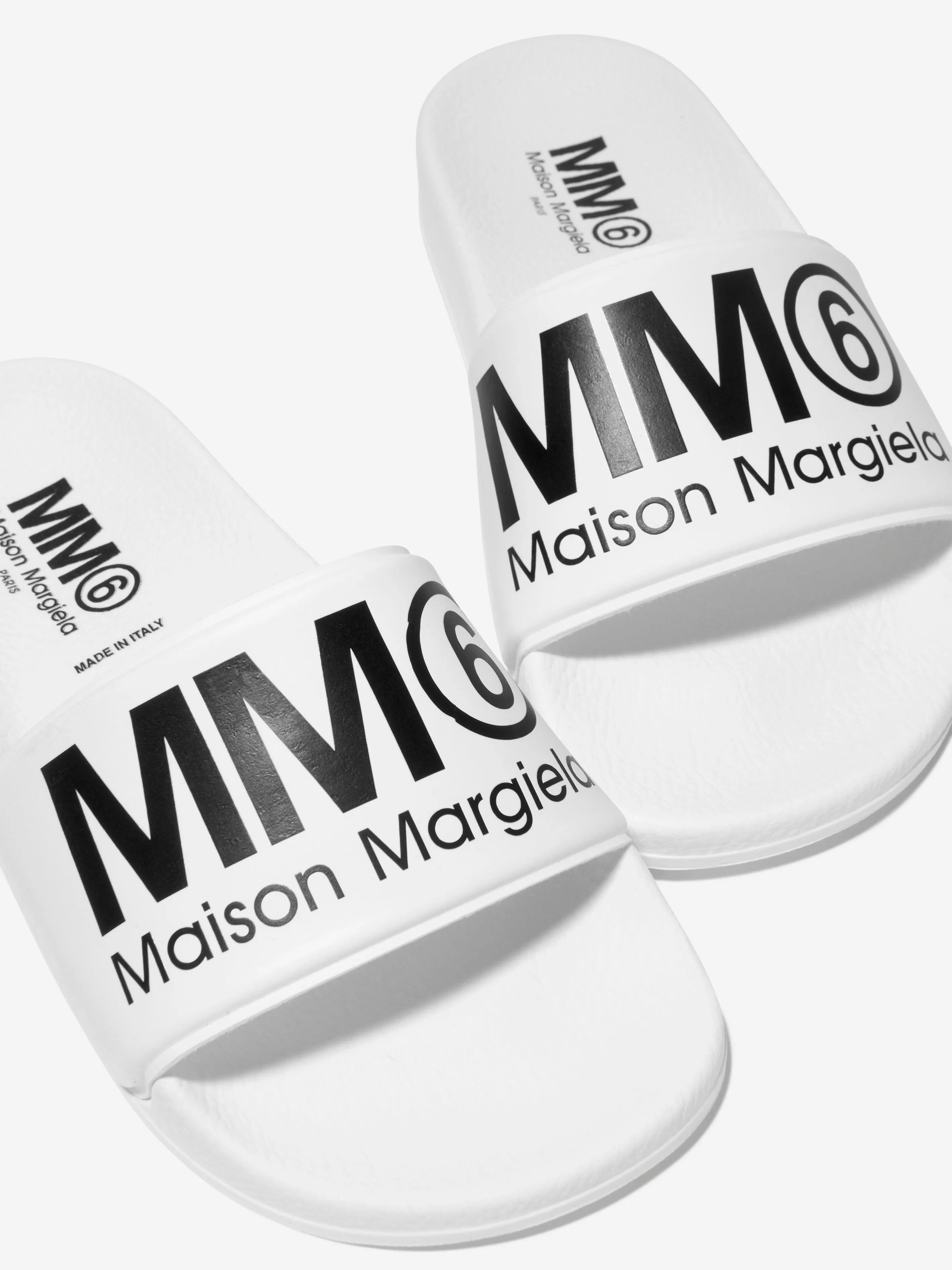 MM6 Maison Margiela Unisex PVC Logo Print Sliders