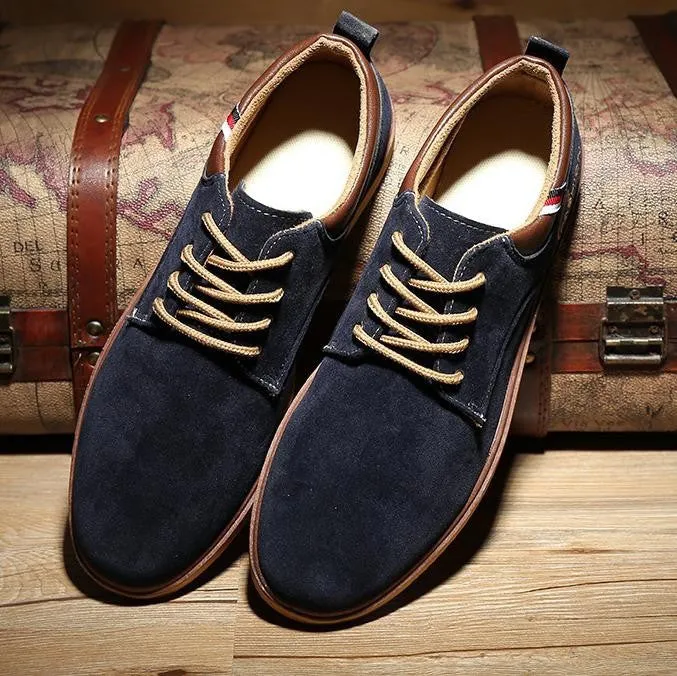 New Arrival Men's England Style Solid Dull Polish Flats Shoe Male Plain Low Fashion Shoes