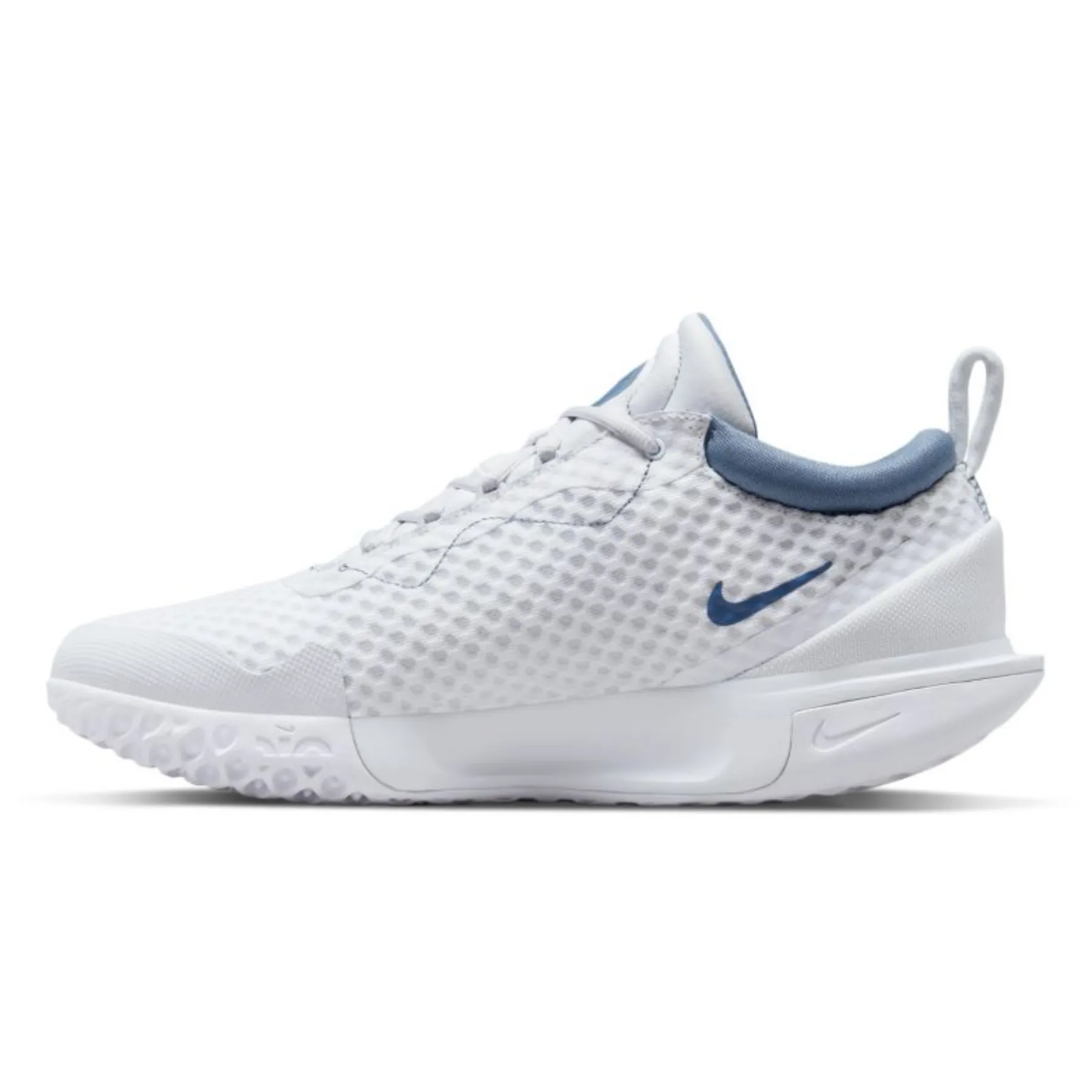 Nike  Court Zoom Pro Men Hard Court Tennis Shoes -White Mystic Navy-Ashen Slate-Grey Fog