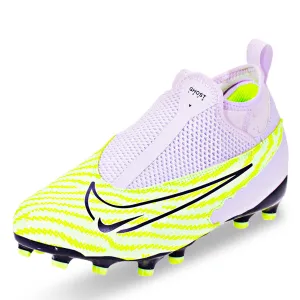 Nike Jr. Phantom GX Academy DF FG/MG Soccer Cleats (Barely Volt/Gridiron)