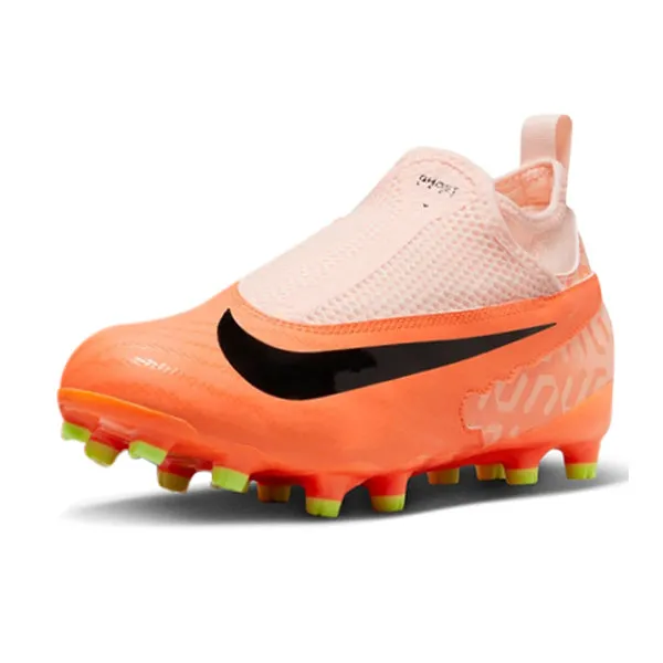 Nike Jr. Phantom GX Academy DF FG/MG Soccer Cleats (Guava Ice/Black)