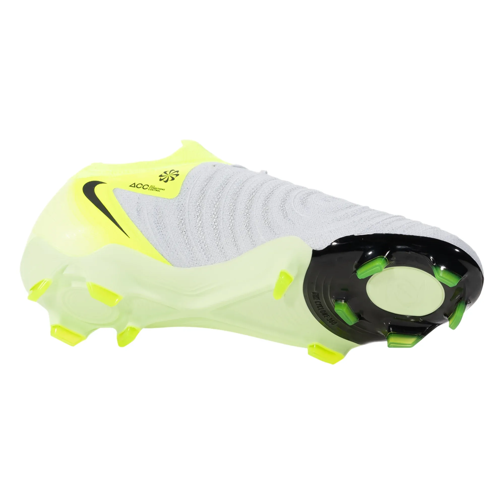 Nike Phantom GX II Pro FG Soccer Cleats (Metallic Silver/Black-Volt)