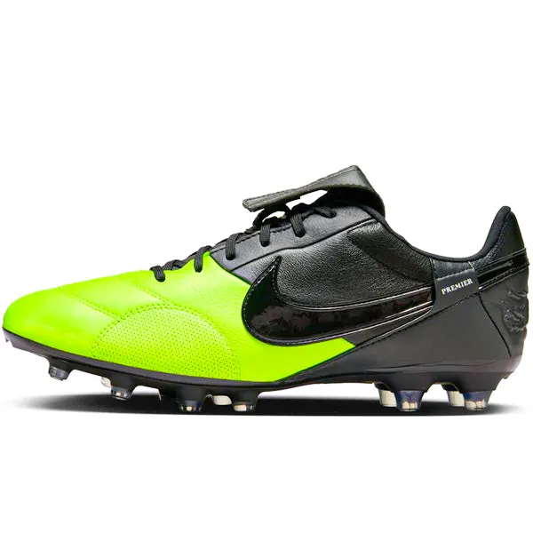 Nike Premier III Firm Ground Soccer Cleats (Black/Black-Volt)