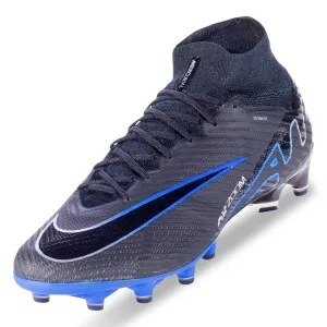 Nike Zoom Superfly 9 Elite AG-Pro Soccer Cleats (Black/Chrome-Hyper Royal)