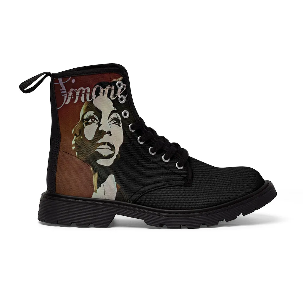 Nina Simone Men's Canvas Boots by Insignia