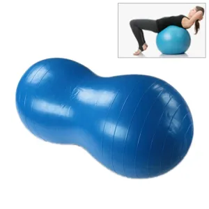 Peanut Yoga Ball Thickening Explosion-proof Sport Exercise Ball Massage Ball(Blue)