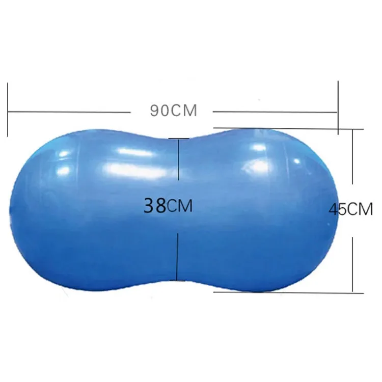 Peanut Yoga Ball Thickening Explosion-proof Sport Exercise Ball Massage Ball(Blue)