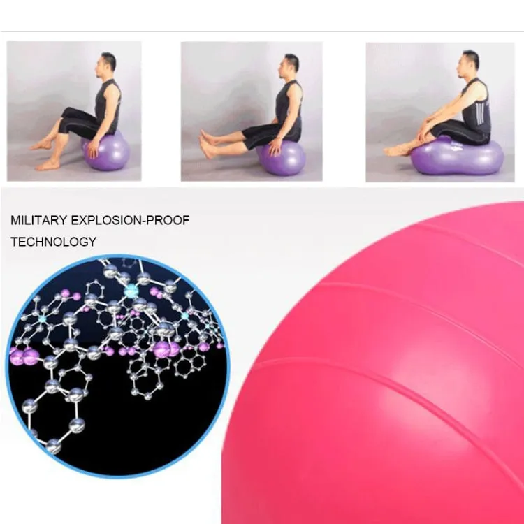 Peanut Yoga Ball Thickening Explosion-proof Sport Exercise Ball Massage Ball(Blue)