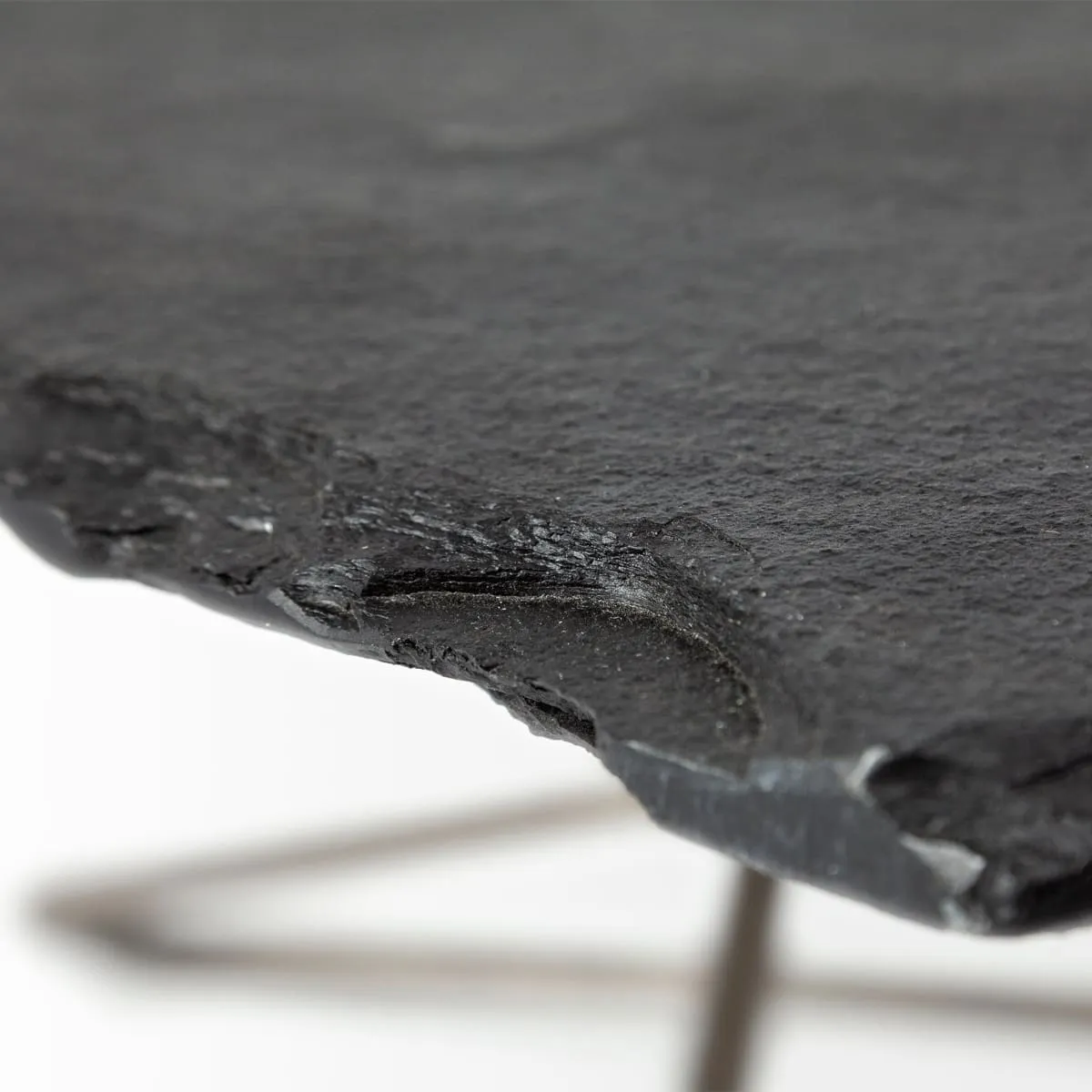 Pinera Coffee Table Black Slate | Iron