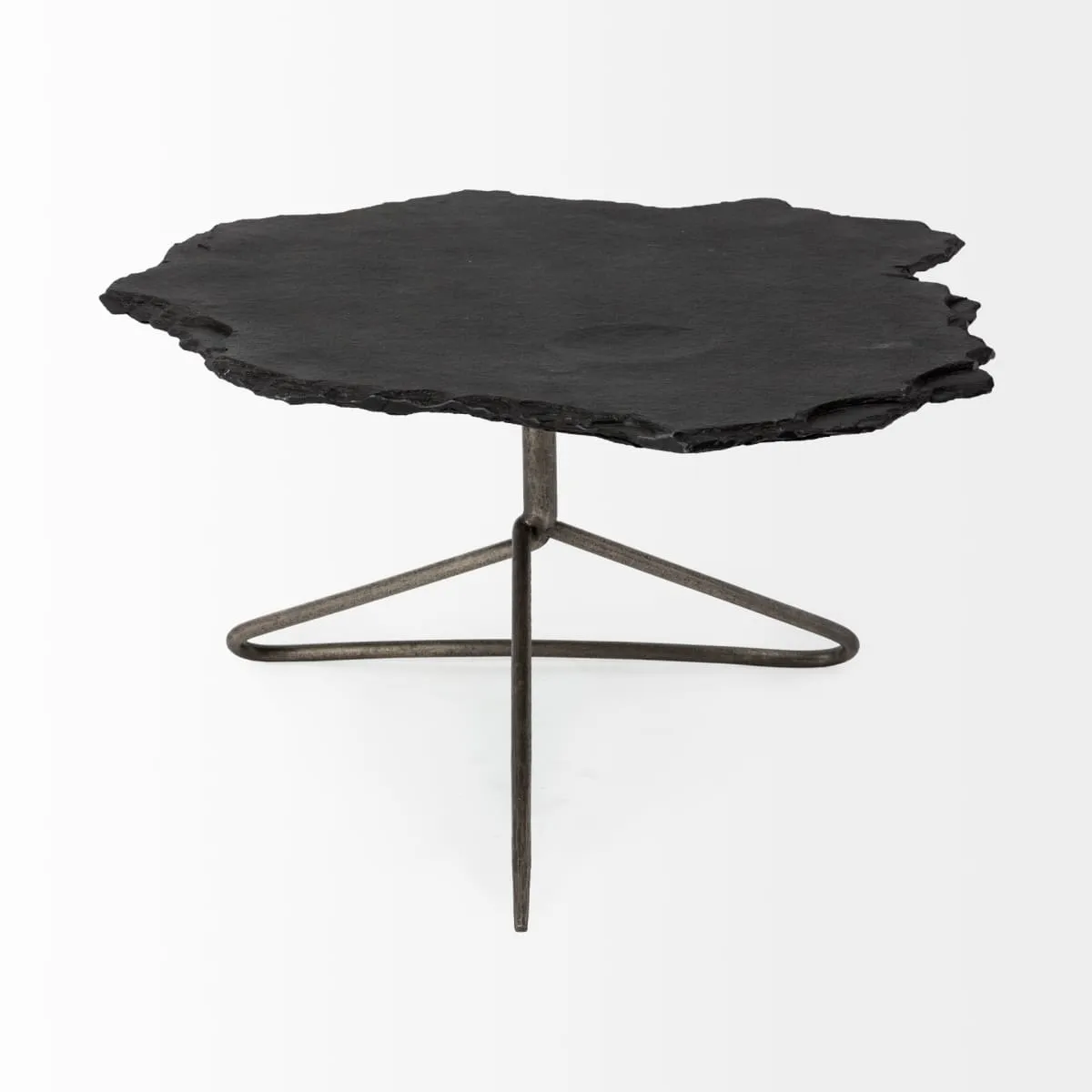 Pinera Coffee Table Black Slate | Iron