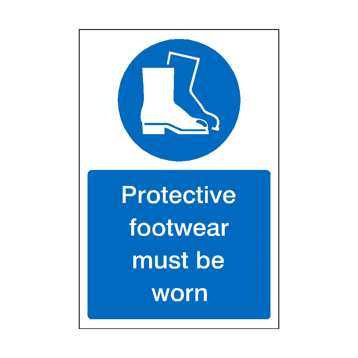 Protective Footwear Mandatory Sign