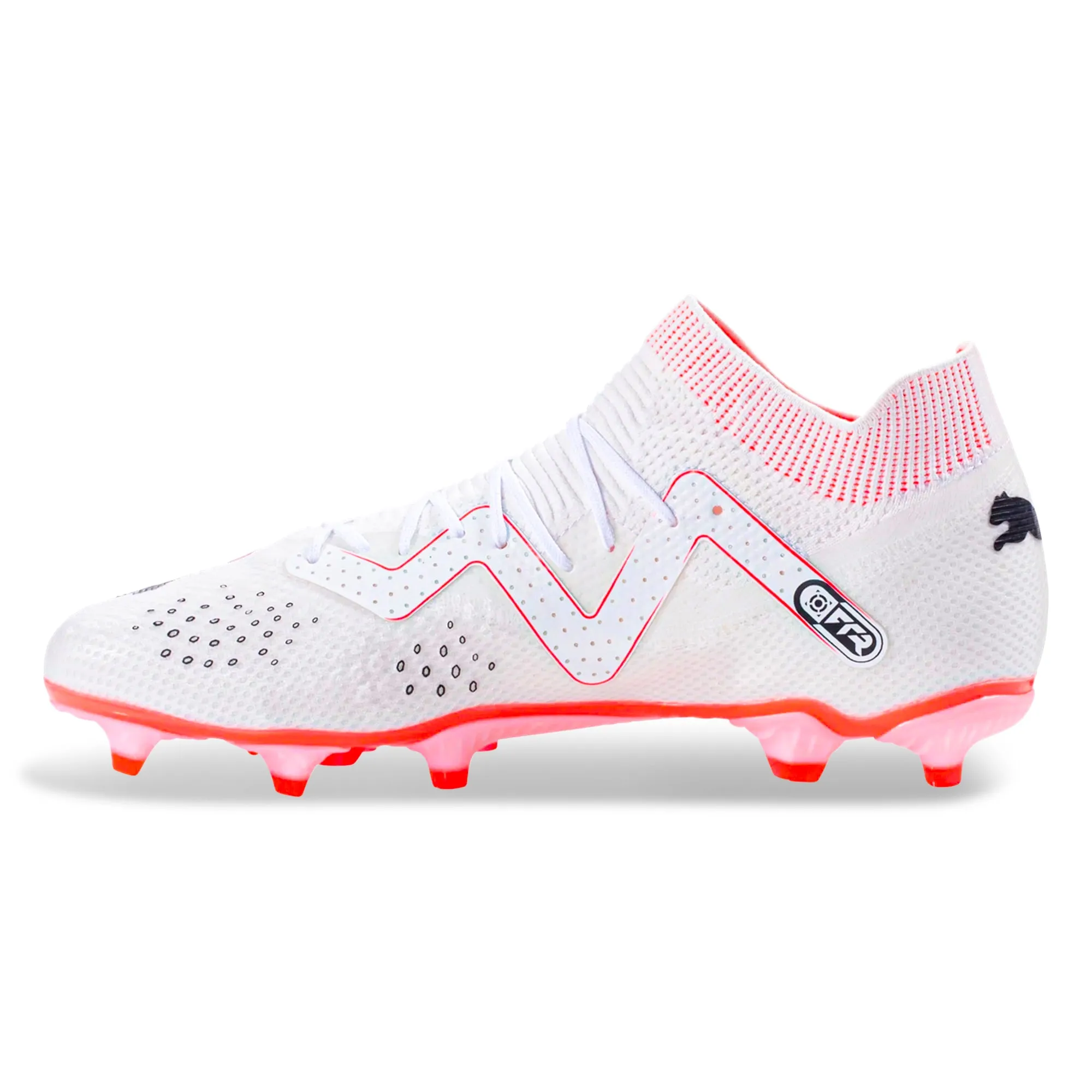 Puma Future Pro FG/AG Soccer Cleats (White/Fire Orchid)