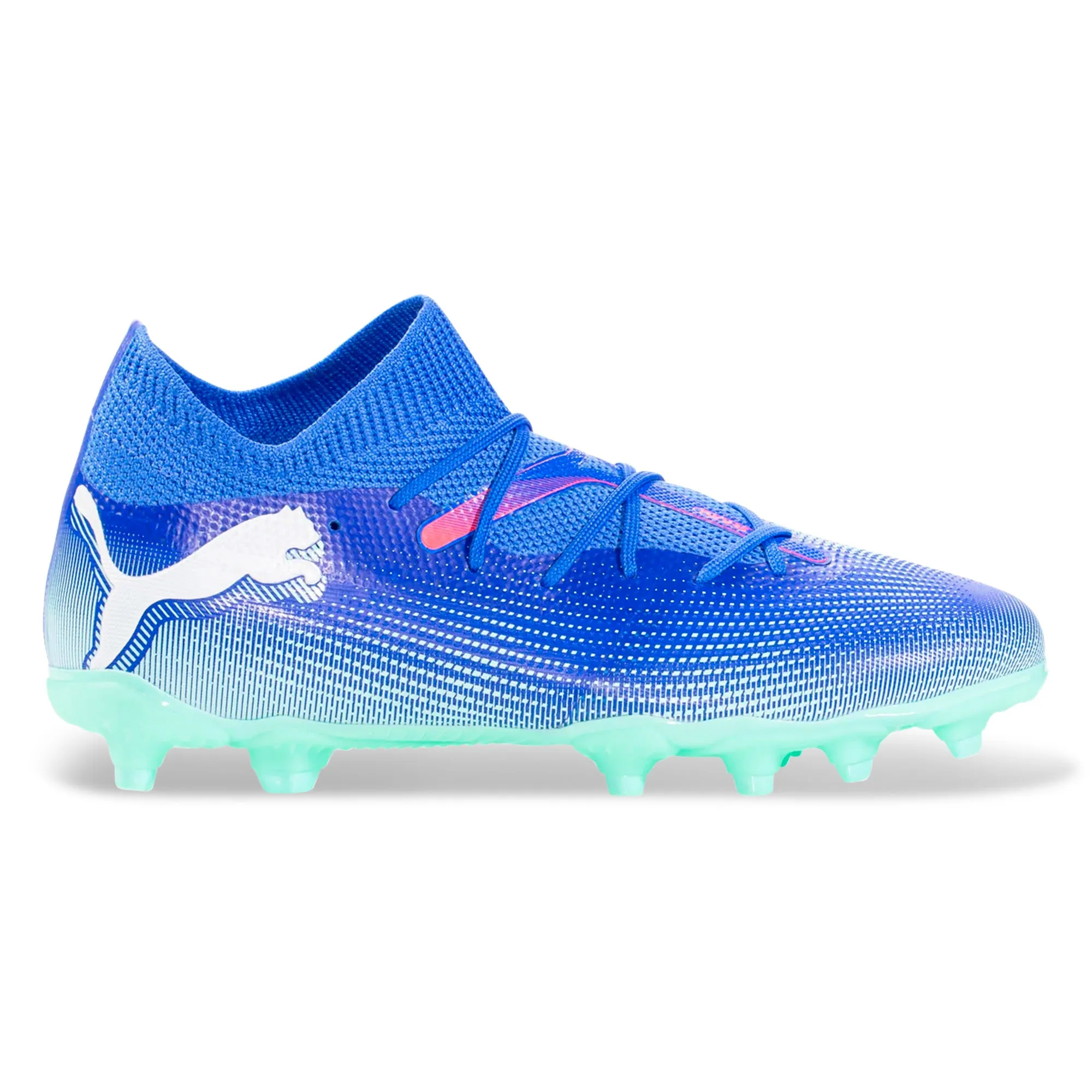 Puma Jr. Future 7 Match FG/AG Soccer Cleats (Bluemazing/Puma White)