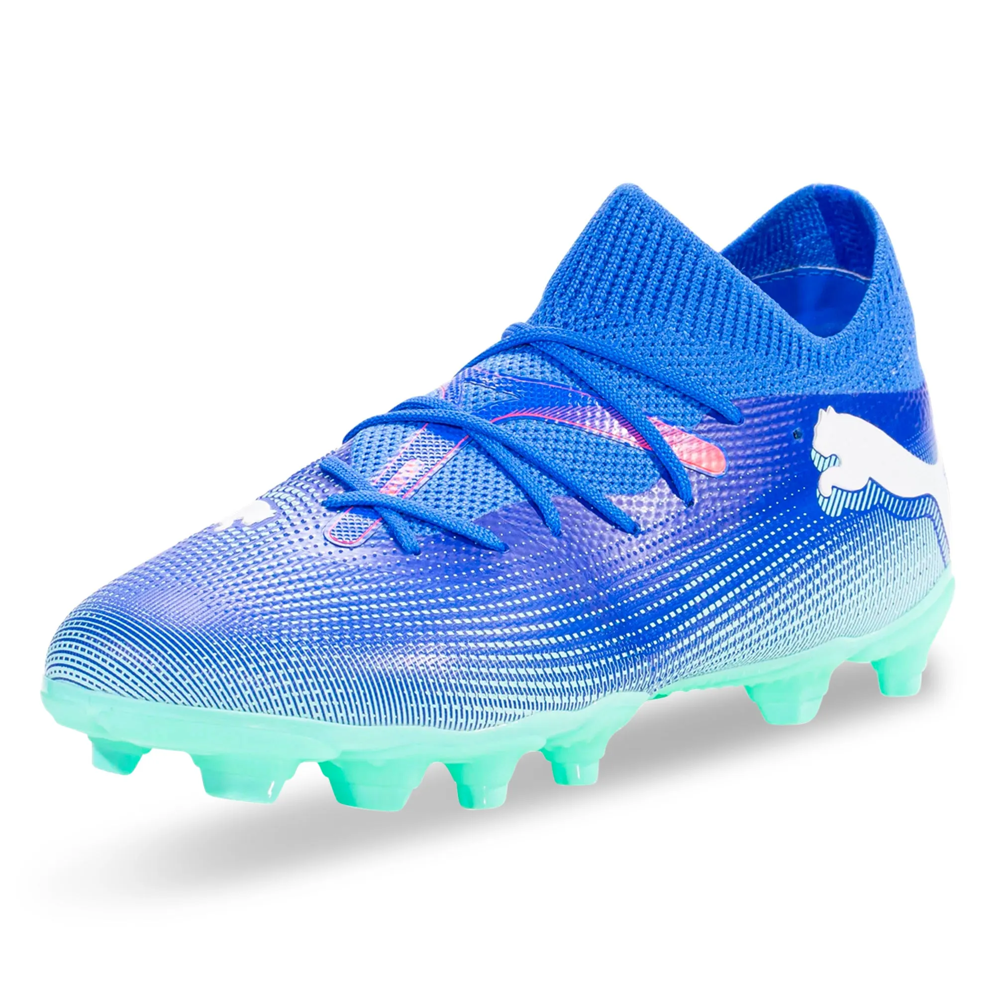 Puma Jr. Future 7 Match FG/AG Soccer Cleats (Bluemazing/Puma White)