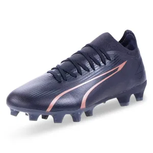 Puma Ultra Match FG/AG Soccer Cleats (Puma Black/Copper Rose)