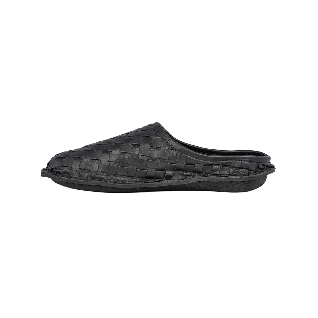 ROMA Woven Leather Preto Black