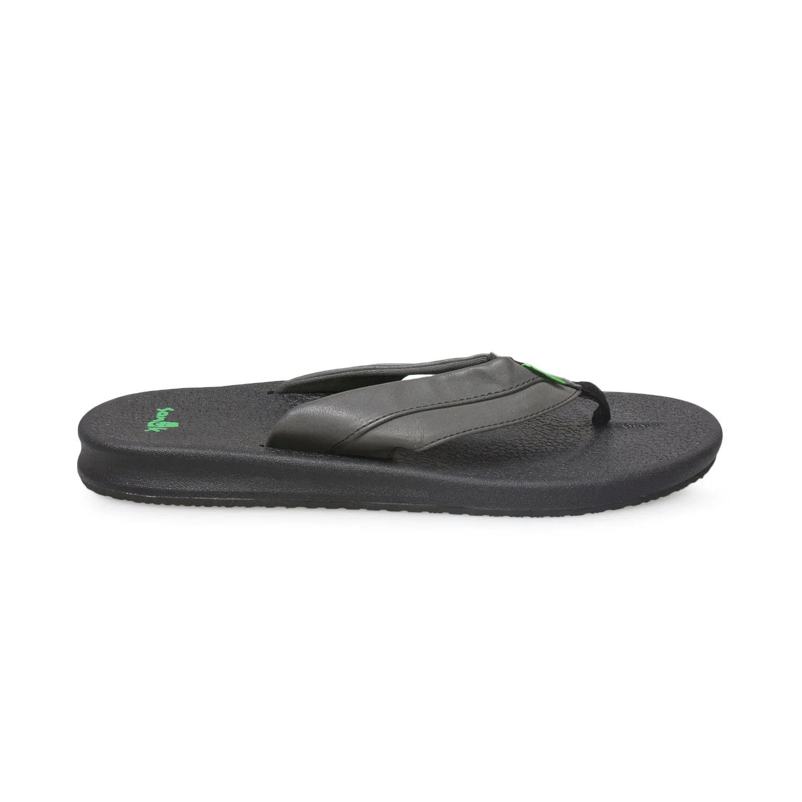 Sanuk Brumeister Black Flip Flops - Men's