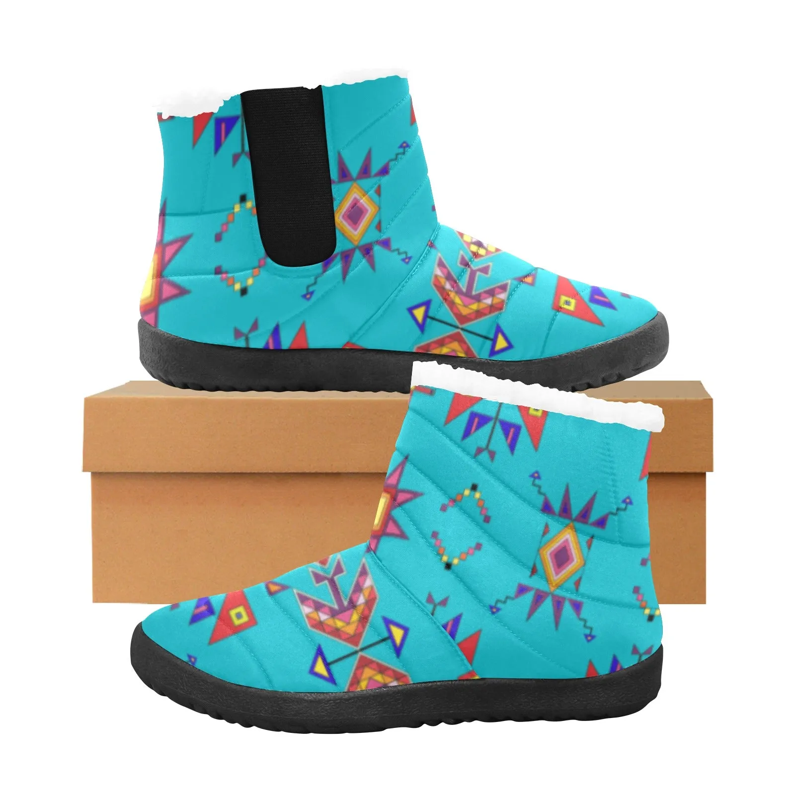 Scattered Generations Turquoise Men's Padded Winter Boot