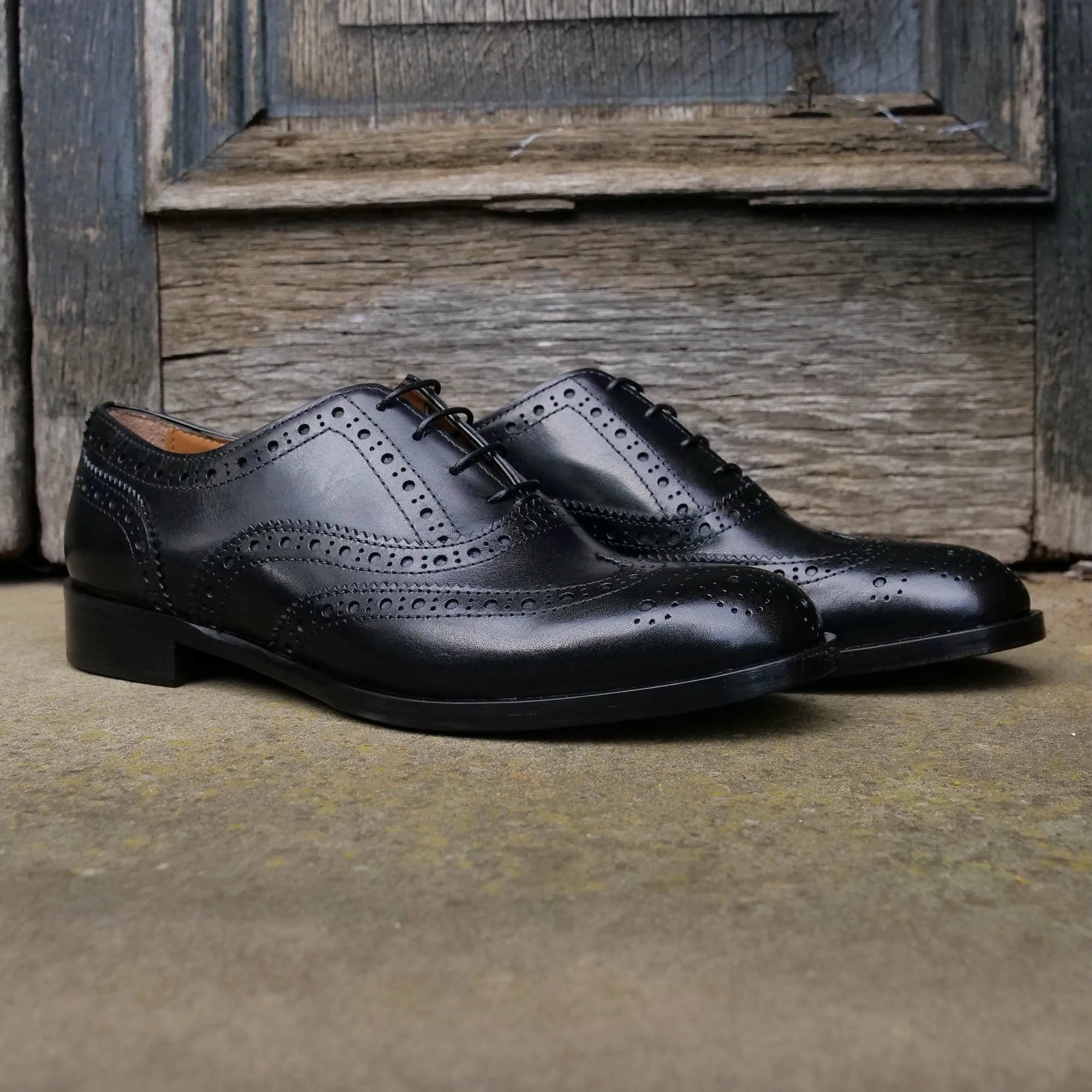 Siena Wingtip Oxford Brogue Black