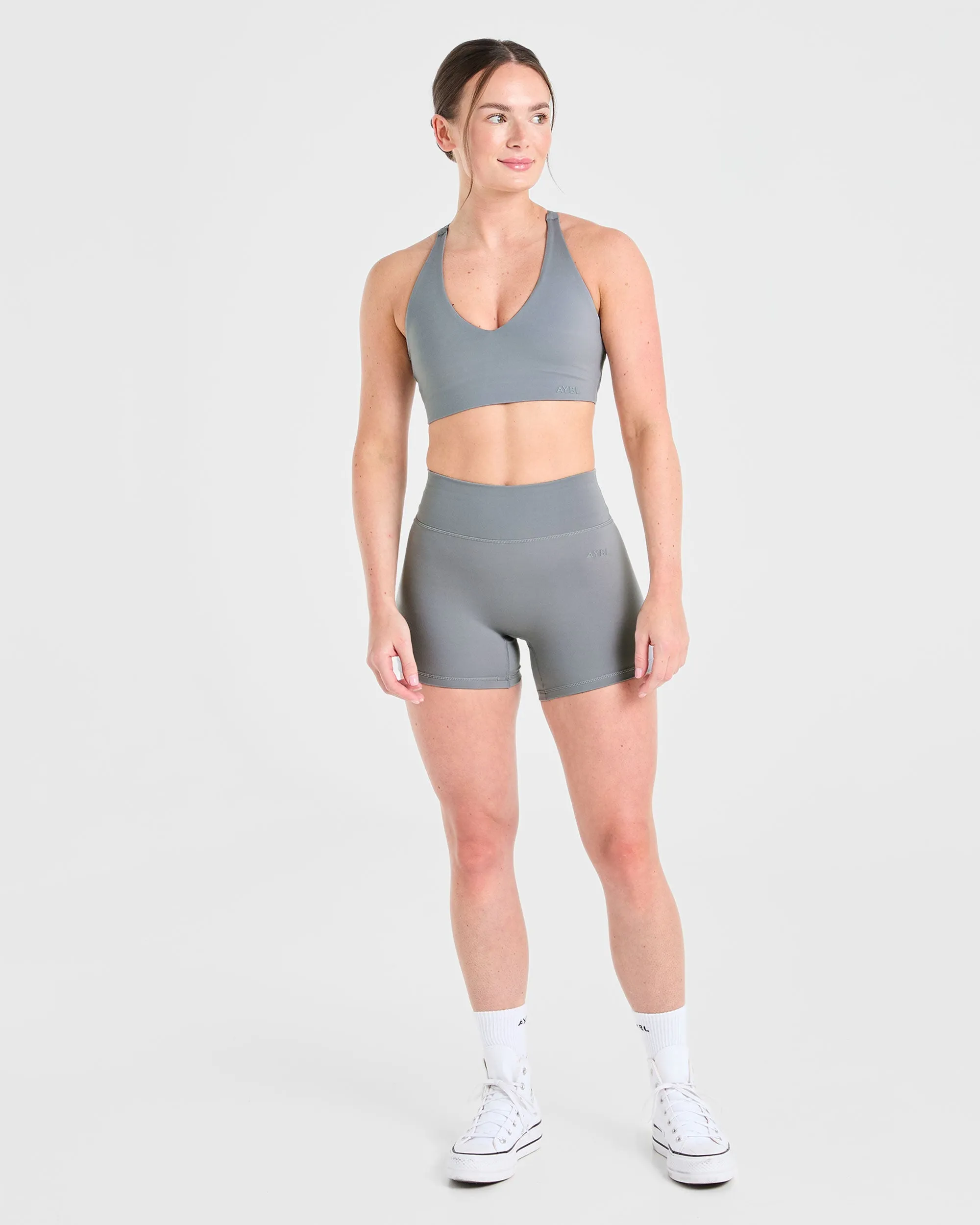 Staple Sports Bra - Grey