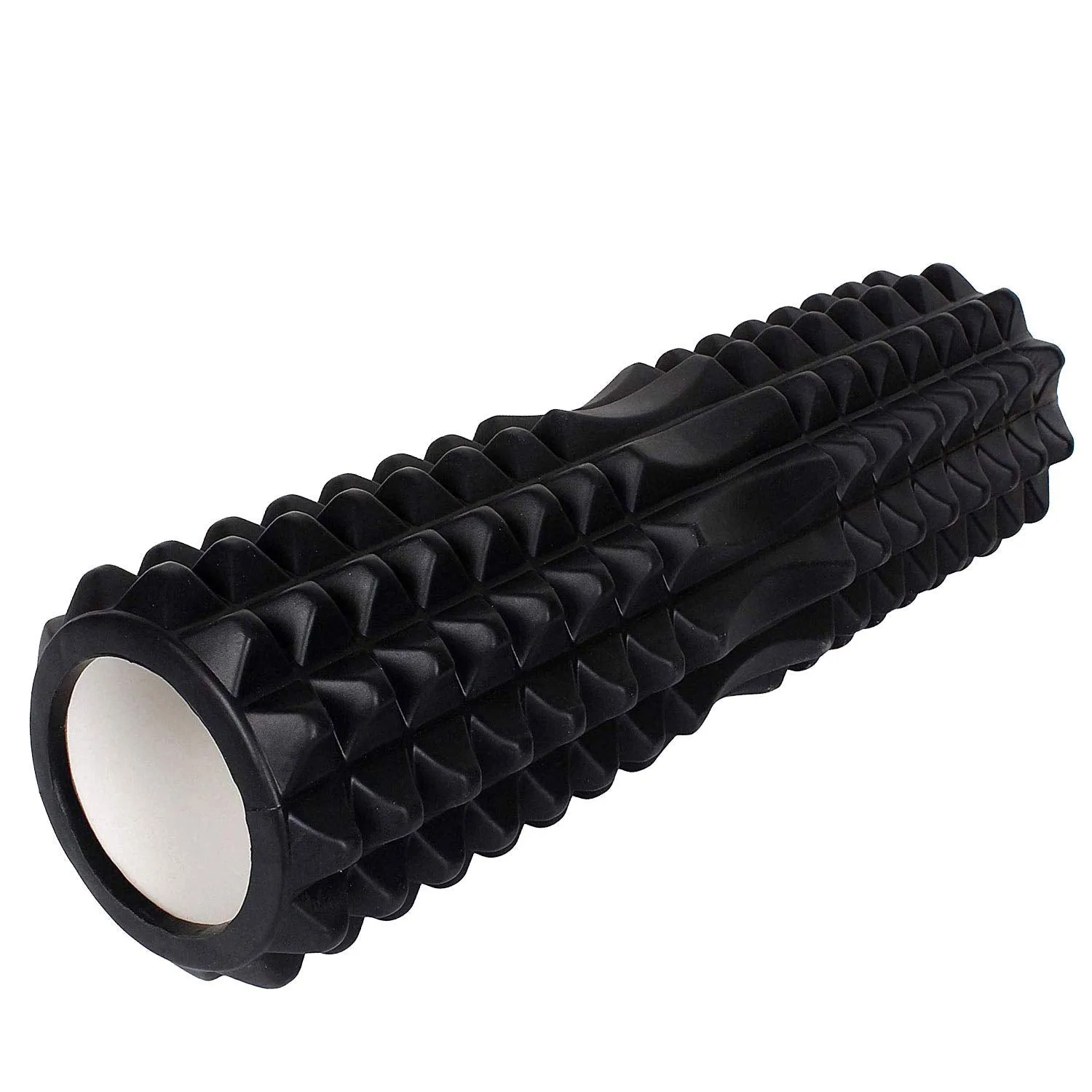 Strauss Grid Foam Roller, 33 cm, (Black)