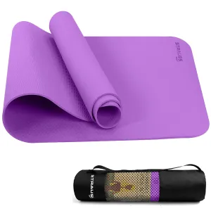 Strauss PE Eco-Friendly Yoga Mat, 6 mm (Purple)