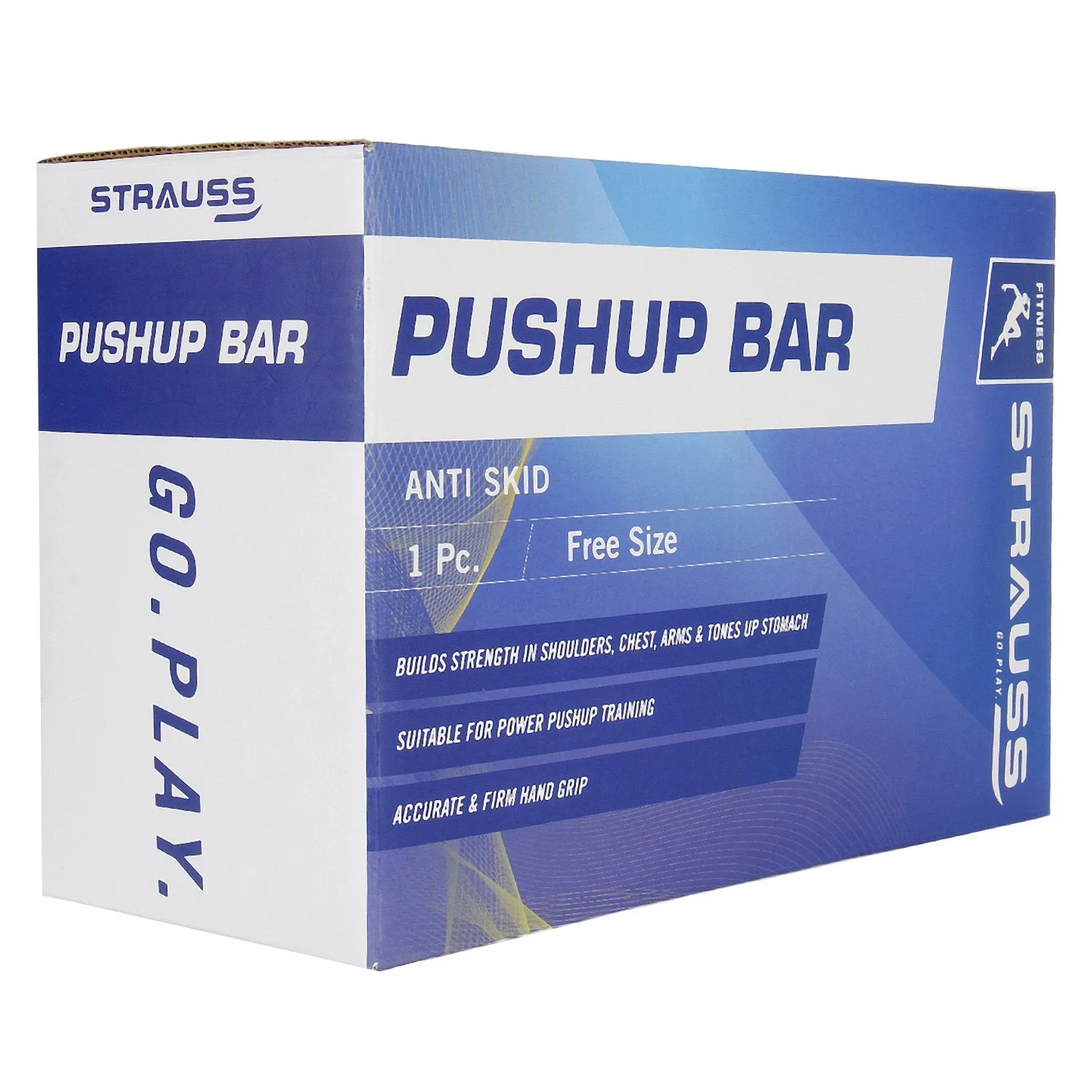 Strauss Turtle Push Up Bar, Pair(Black/Orange)