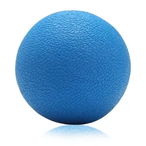 Strauss Yoga Massage Ball | Deep Tissue Massage, Trigger Point Therapy, Muscle Knots | High-Density Roller & Acupressure Ball for Pain Relief, (Blue)