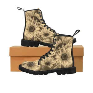 Sunflower Bronze Delight Canvas Art Boots