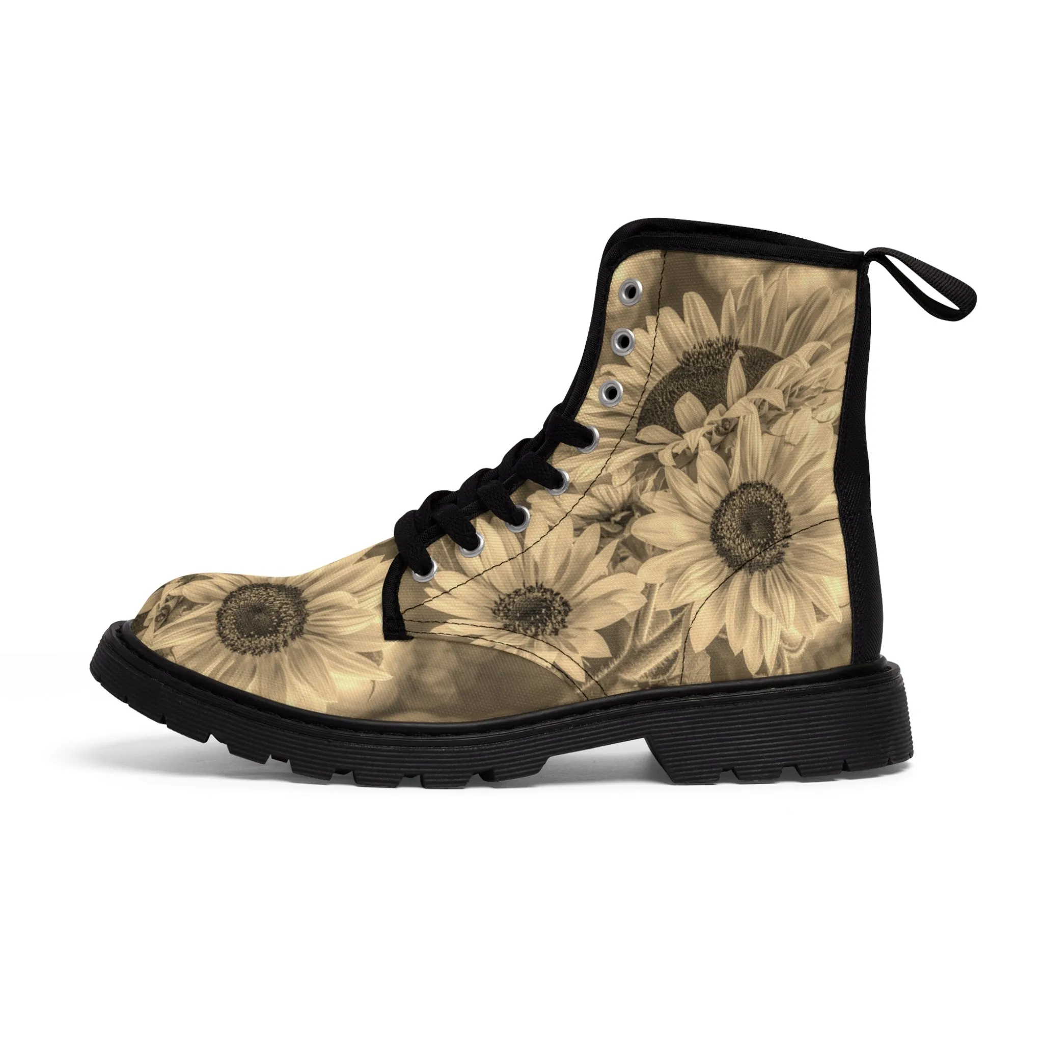 Sunflower Bronze Delight Canvas Art Boots