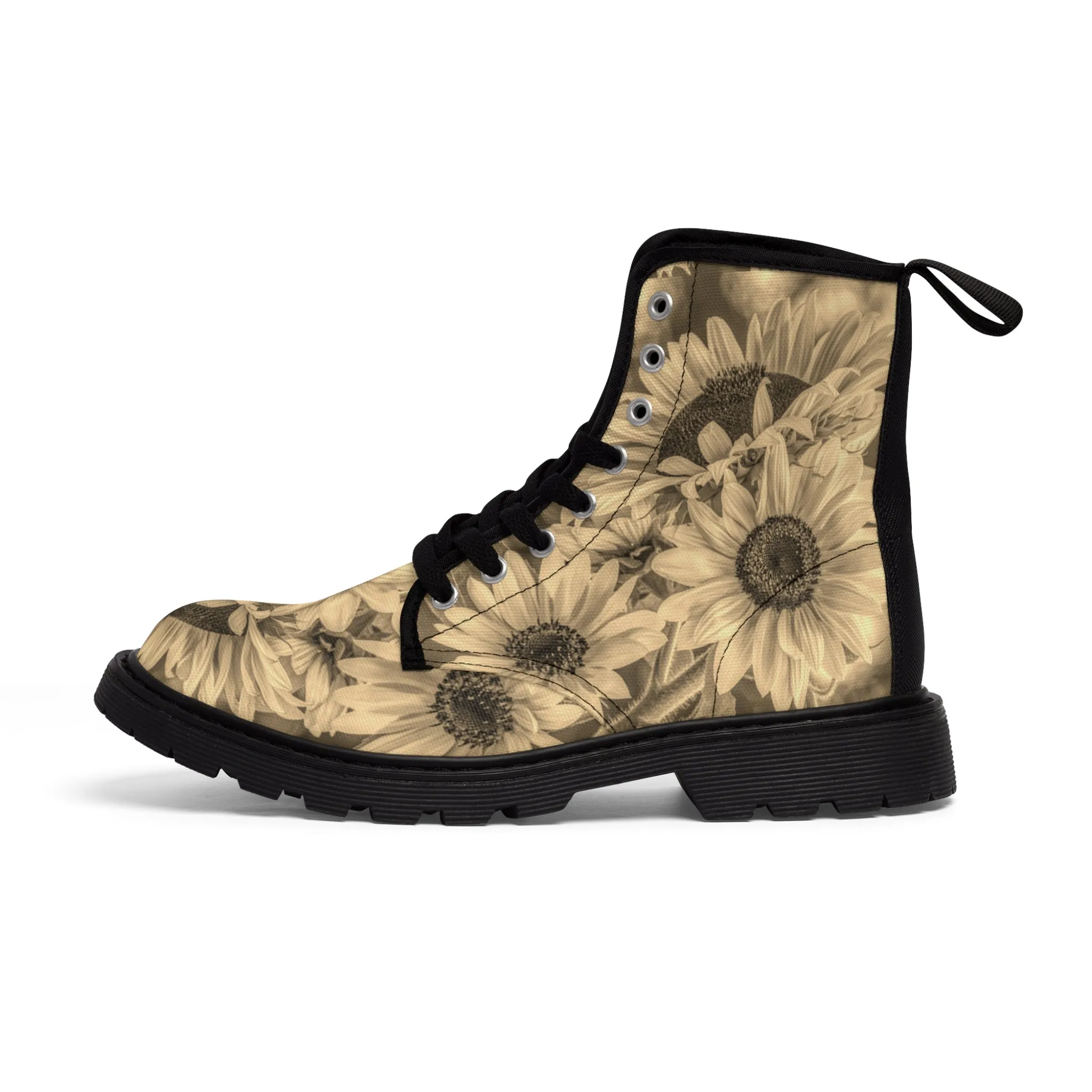 Sunflower Bronze Delight Canvas Art Boots