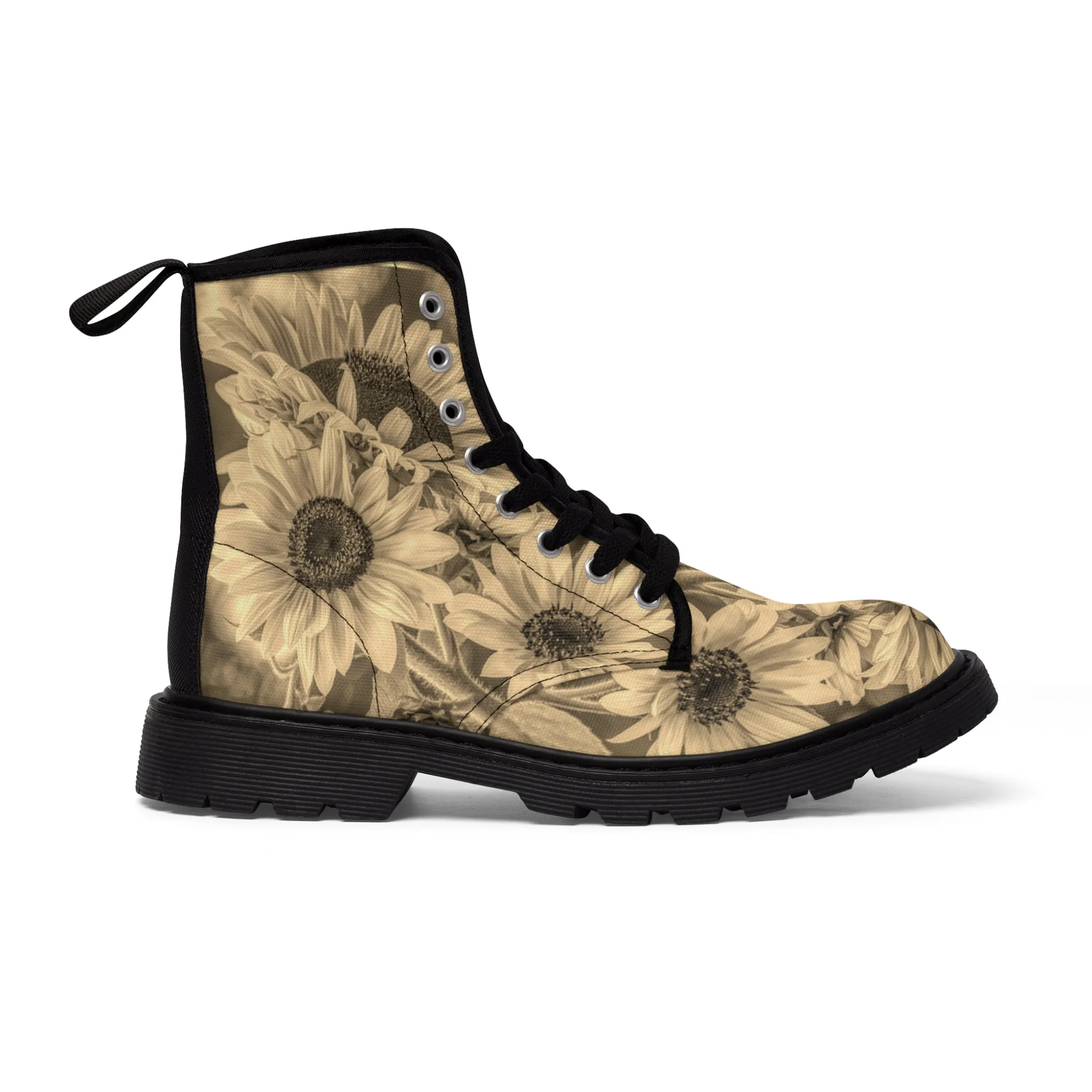 Sunflower Bronze Delight Canvas Art Boots