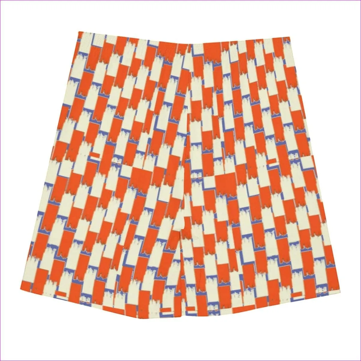 Taped Men's Beach Shorts With Elastic Waist