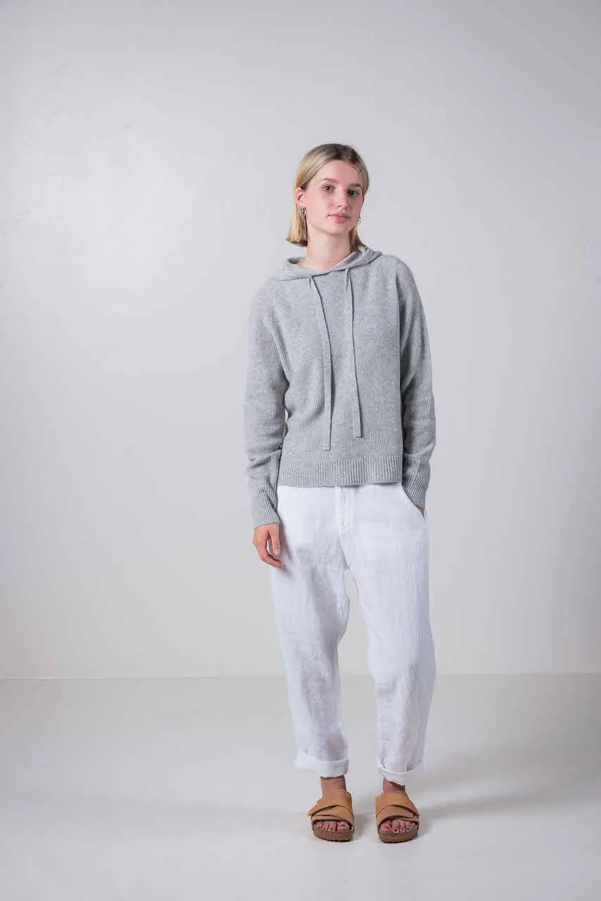 Transit Par Such Tapered Linen Pant in White